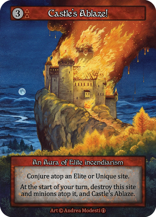 Castle's Ablaze! — Arthurian Legends Standard