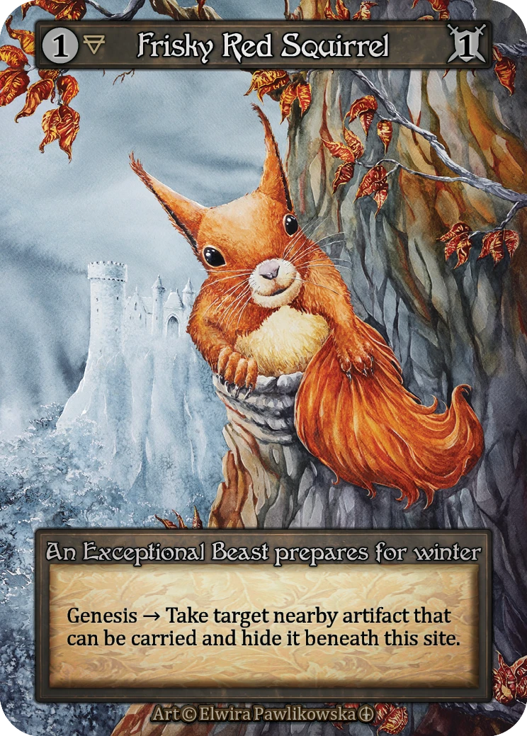 Frisky Red Squirrel — Arthurian Legends Standard