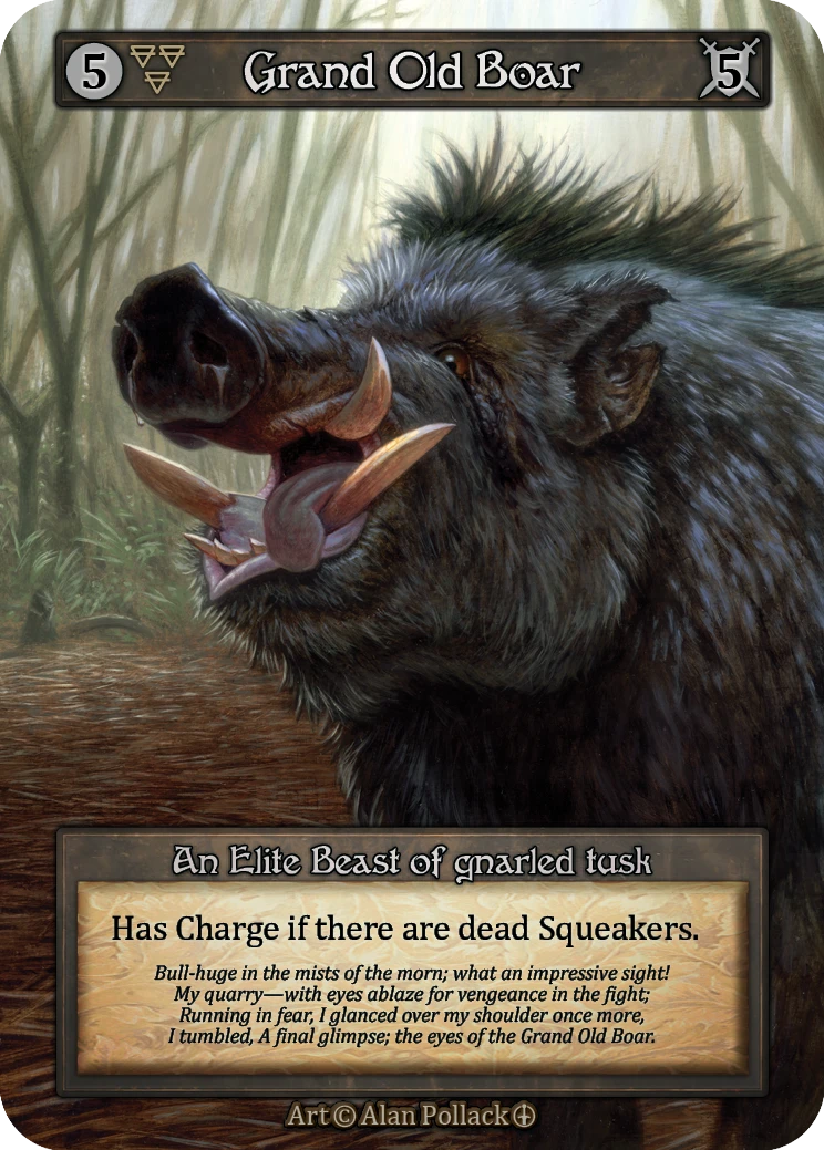 Grand Old Boar — Arthurian Legends Standard