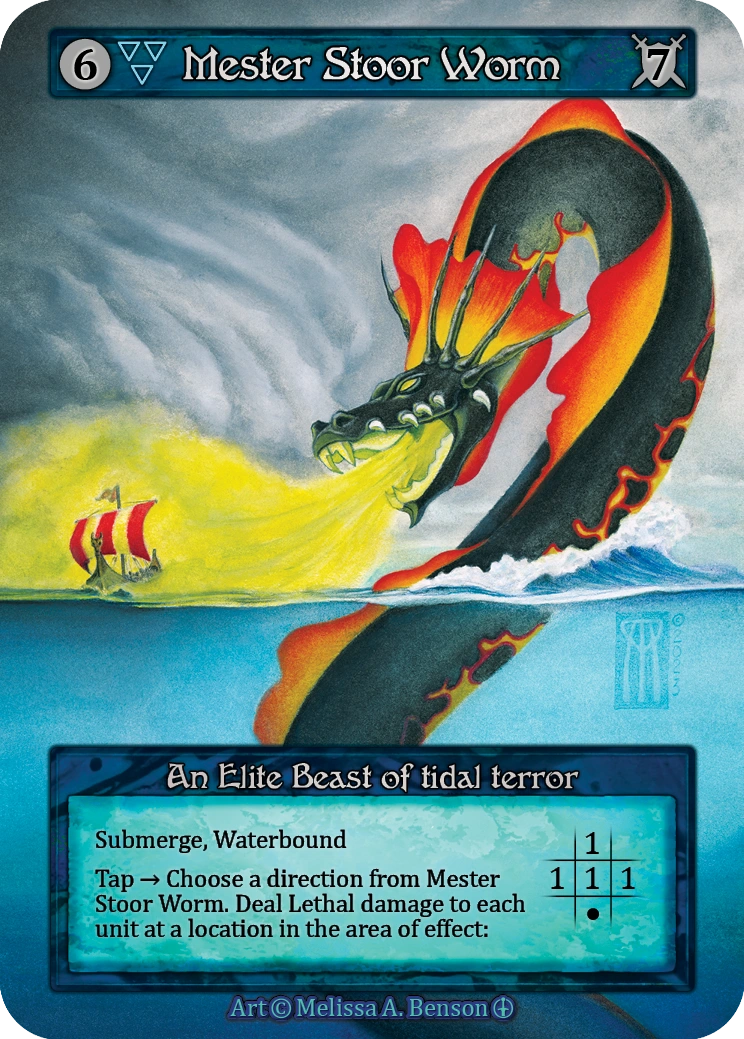 Mester Stoor Worm — Arthurian Legends Standard