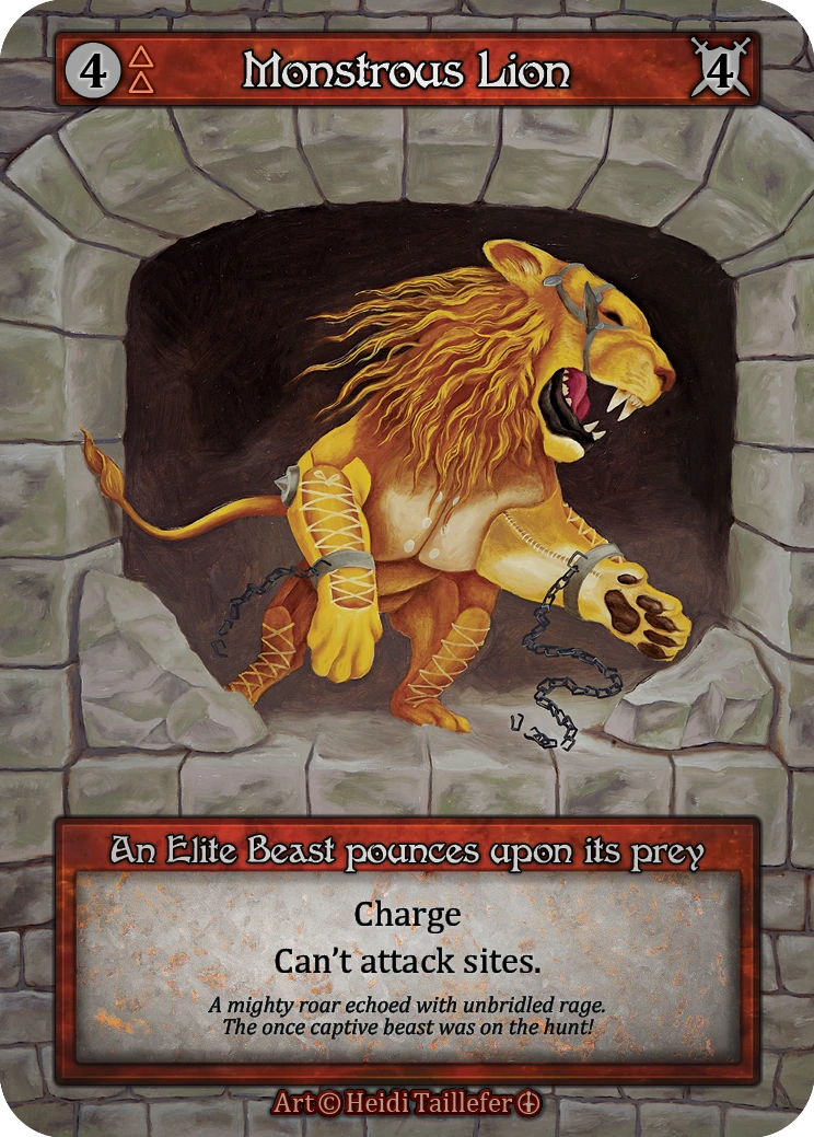 Monstrous Lion — Arthurian Legends Standard