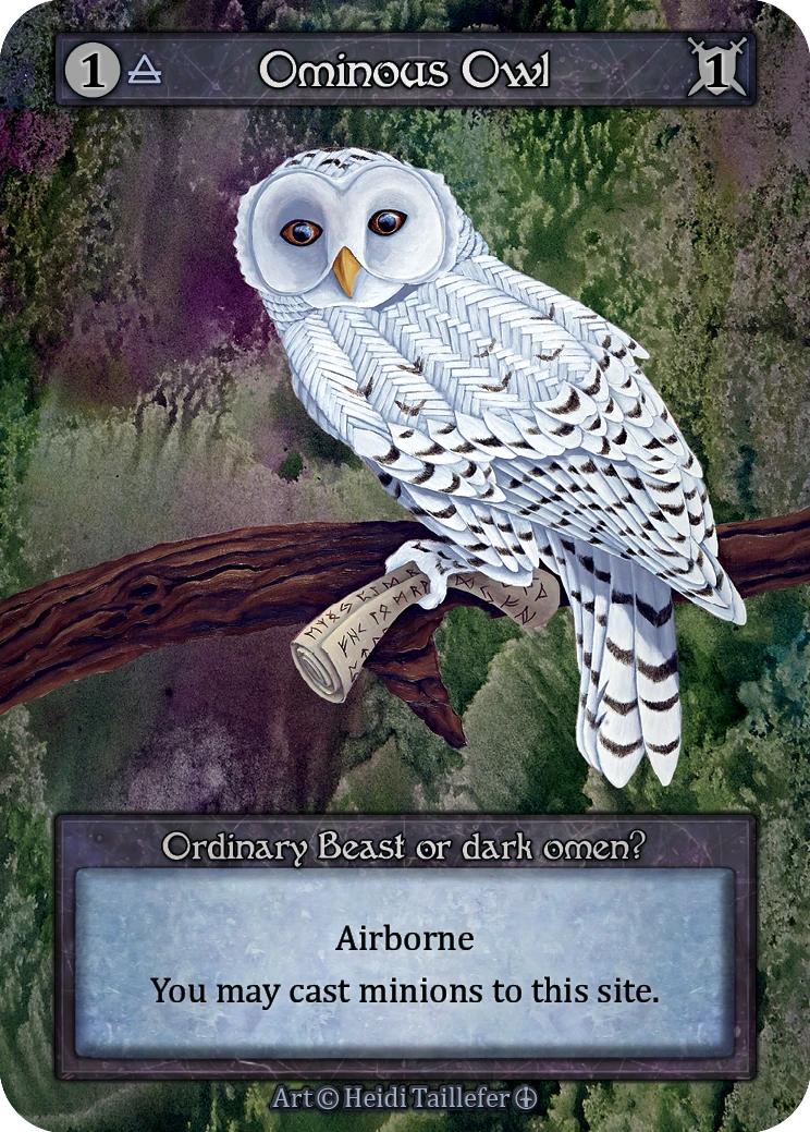 Ominous Owl — Arthurian Legends Standard