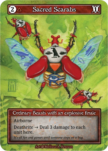 Sacred Scarabs — Beta Foil