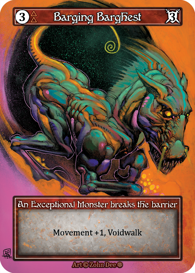 Barging Barghest — Gothic Foil