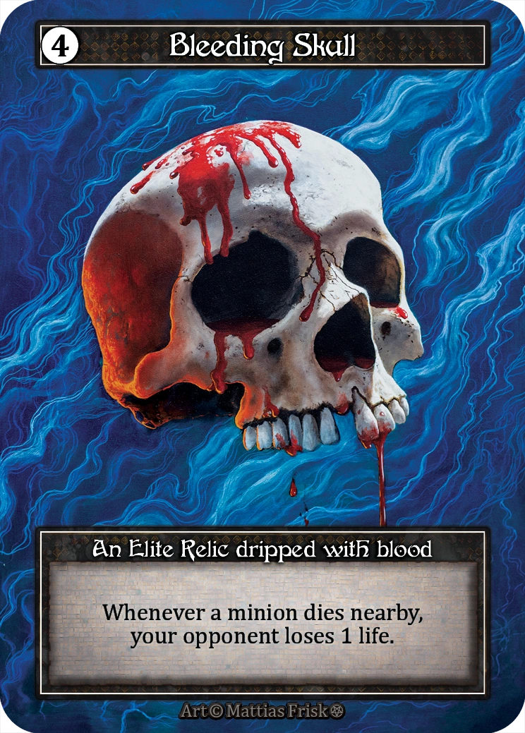 Bleeding Skull — Gothic Foil