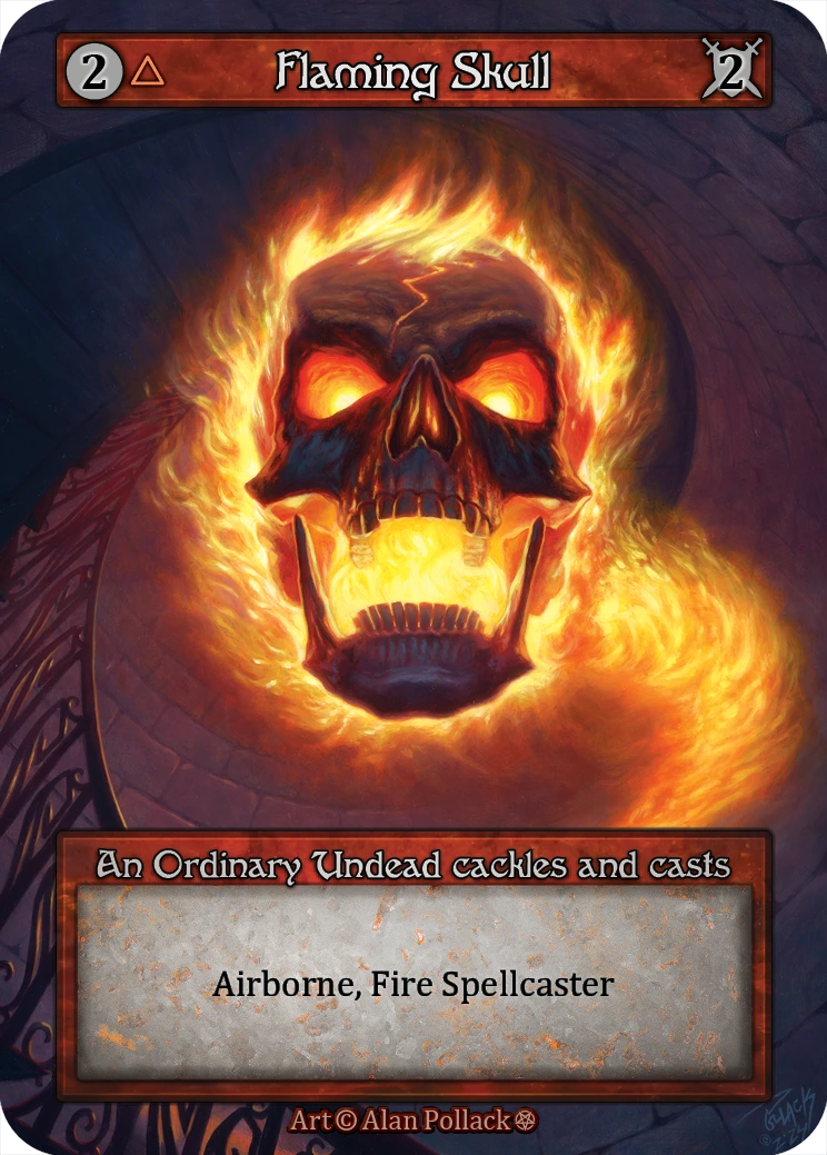 Flaming Skull — Gothic Standard