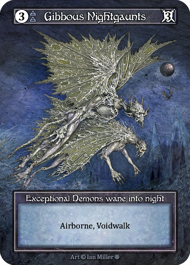 Gibbous Nightgaunts — Gothic Foil