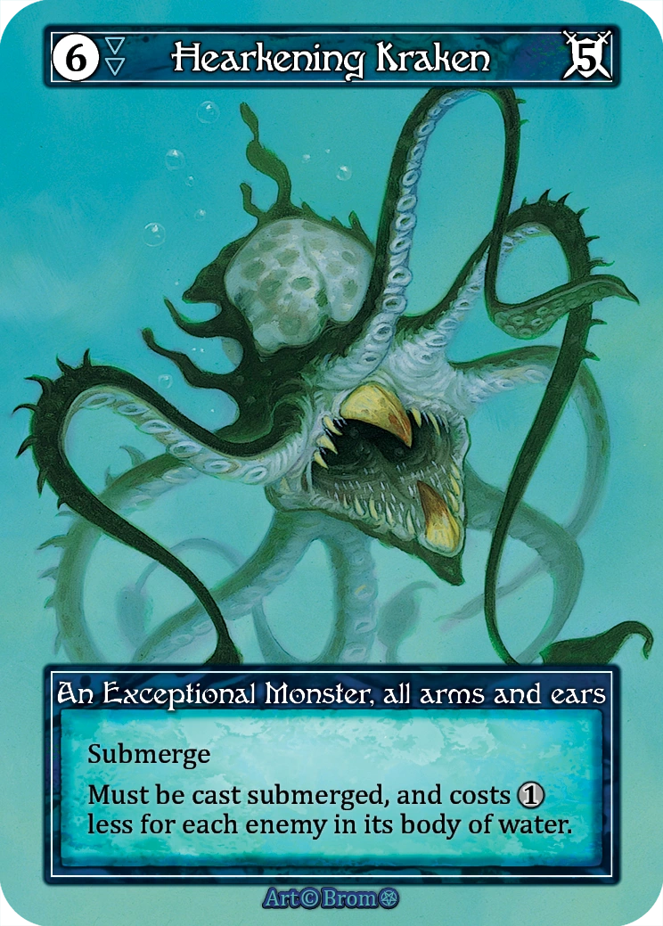 Hearkening Kraken — Gothic Foil